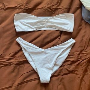 Frankies Bikinis- White/Cream size large!